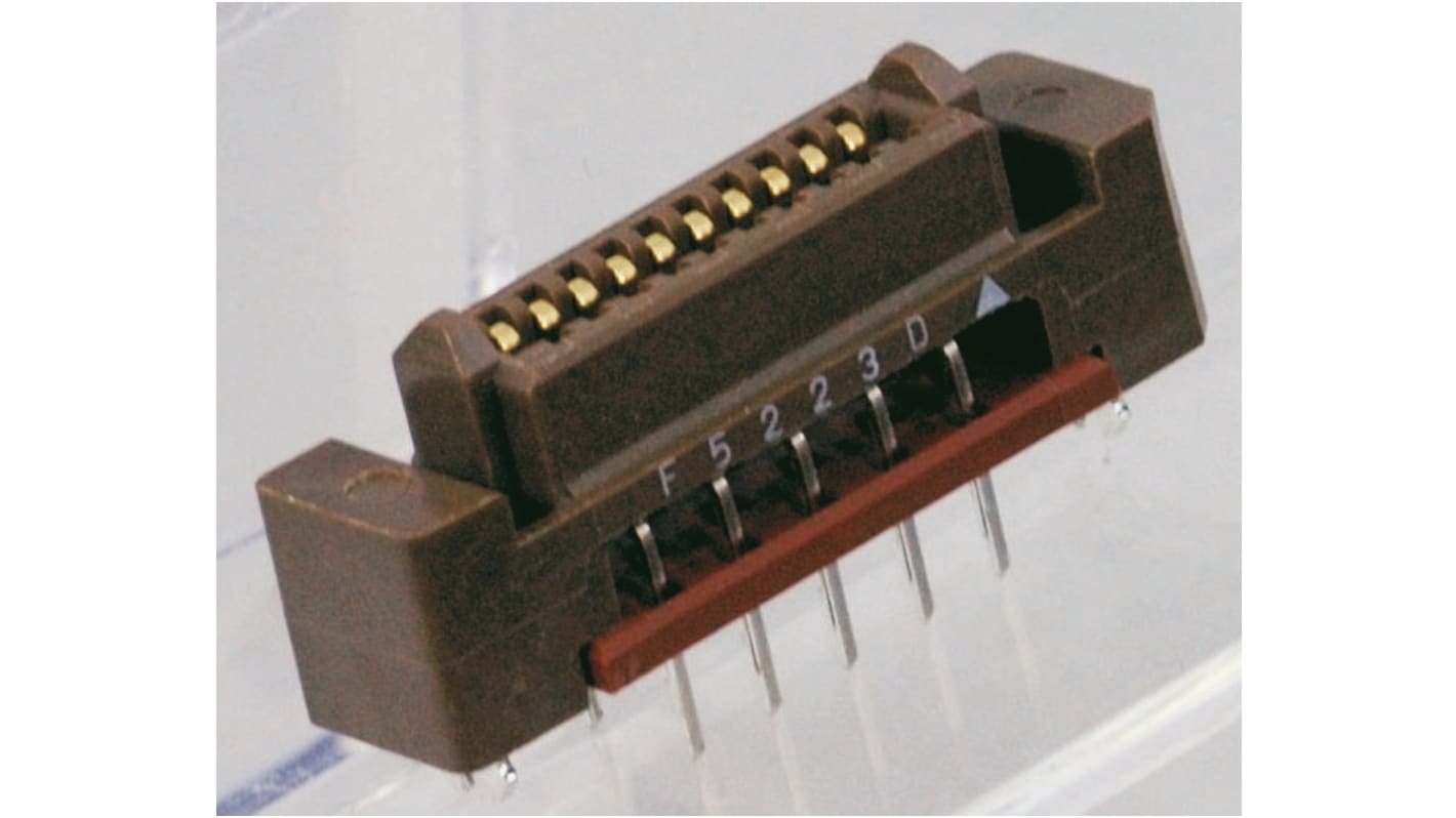 KEL Corporation 8900 Series Straight Through Hole Mount PCB Socket, 60-Contact, 2-Row, 2.54mm Pitch, Solder Termination