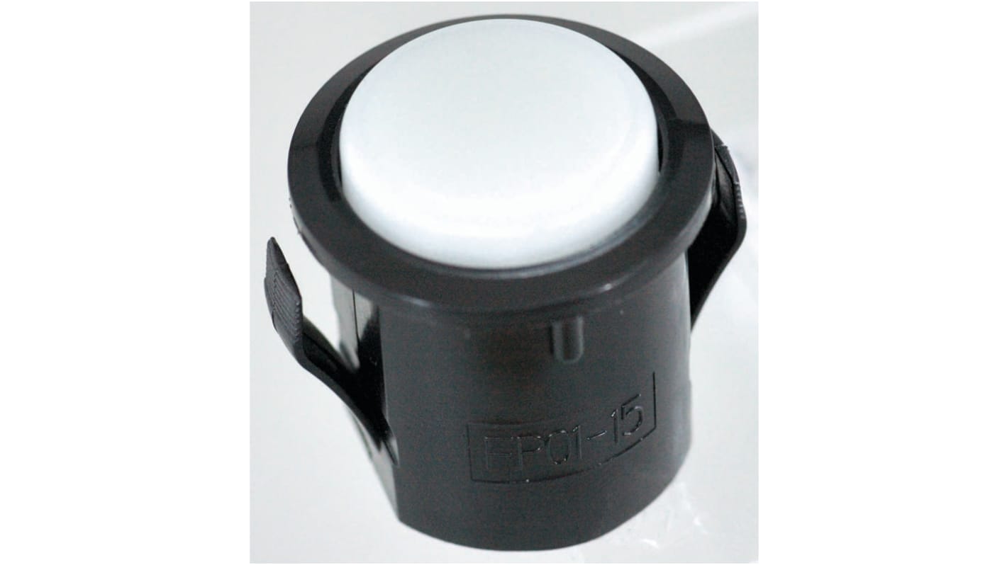 NKK Switches Illuminated Push Button Switch, Momentary, Panel Mount, 22.9mm Cutout, Red LED