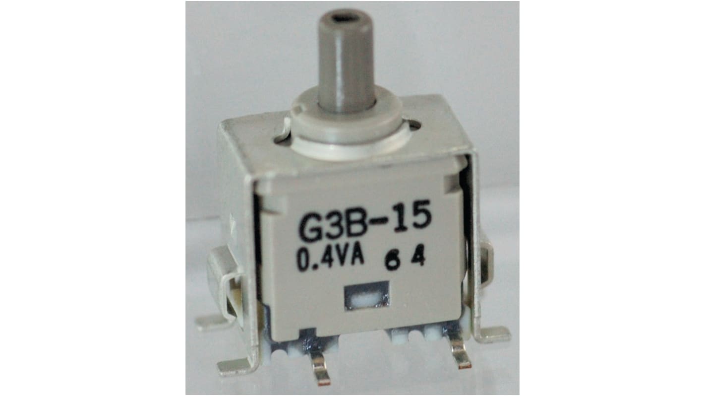 NKK Switches 押しボタンスイッチ, モーメンタリ, SPDT, 0.4 VA @ 28 V ac/dc PCB