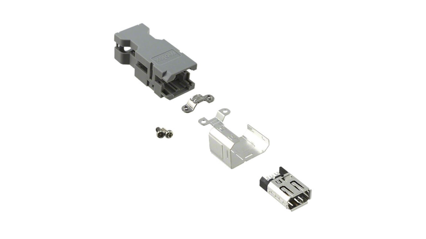 Molex 电信号连接器母座, 插入式安装, 焊接端接