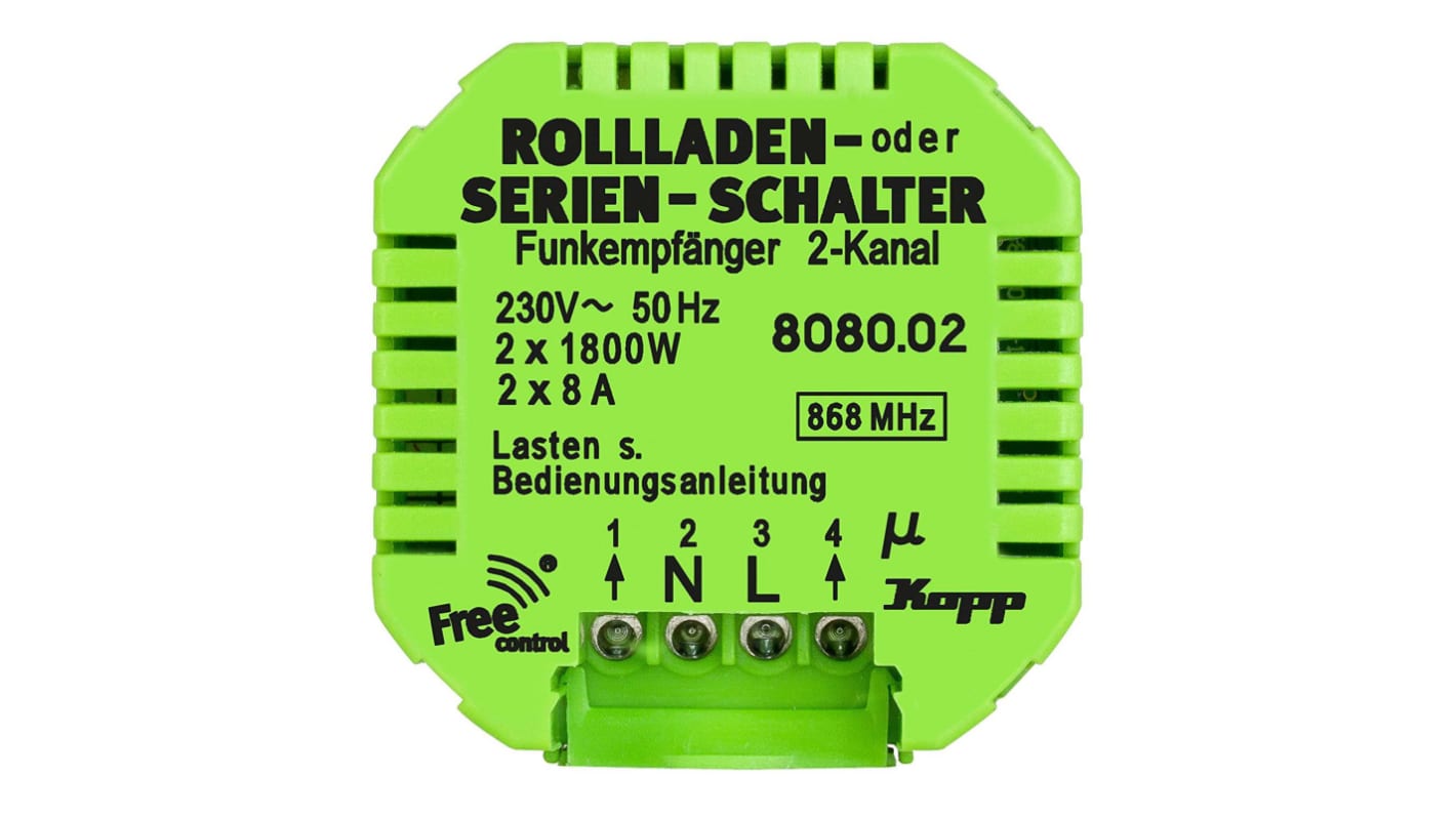 Interrruptor, Montaje Enrasado, IP20, Kopp 808002224
