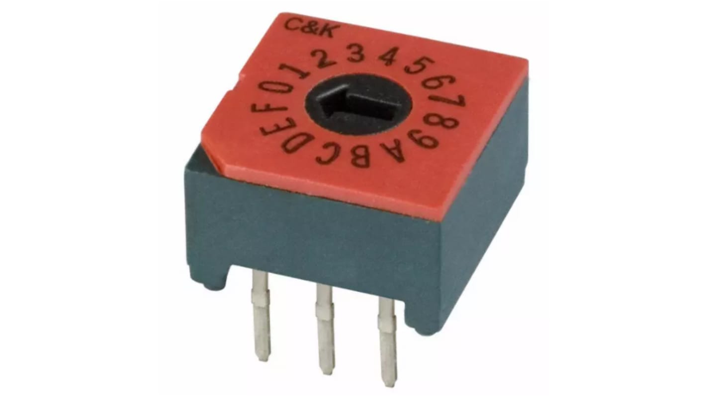 C & K 16 Way Through Hole DIP Switch, Rotary Actuator