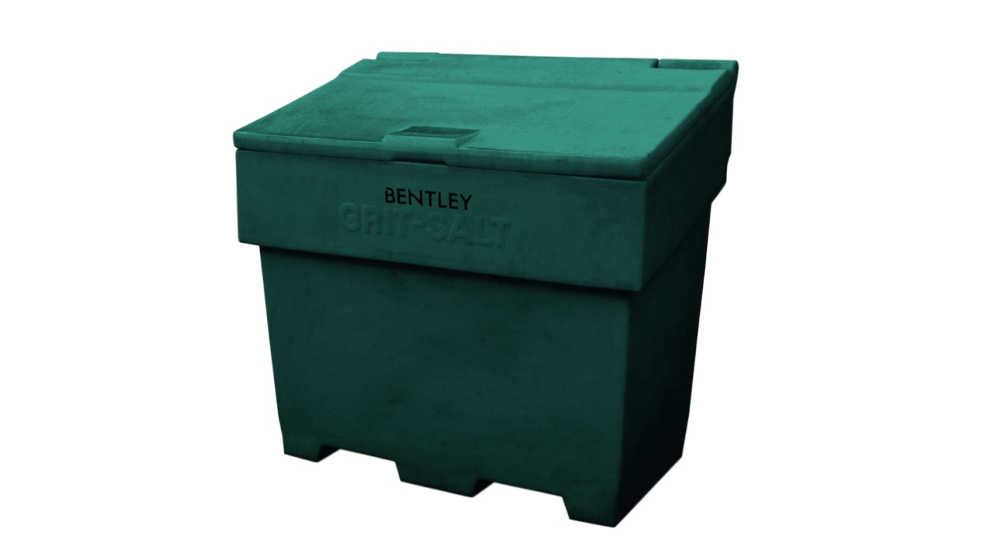 RS PRO 350L Green Flip Polyethylene Grit Bin