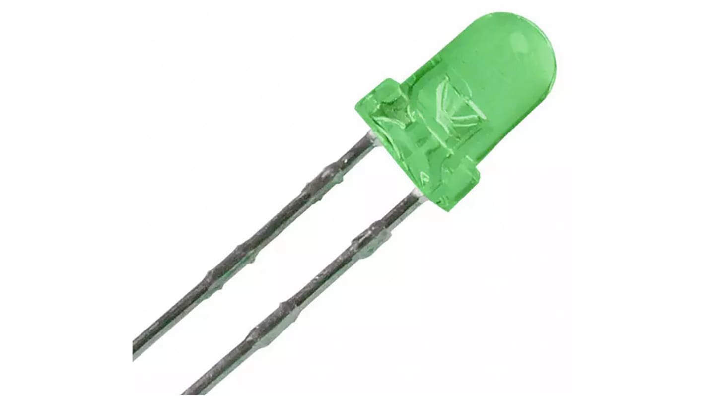 ローム LED, 黄-緑, スルーホール実装, 3 mm 砲弾型 (T-1), SLR ローム LED, 黄-緑, スルーホール実装, 3 mm 砲弾型 (T-1), SLR