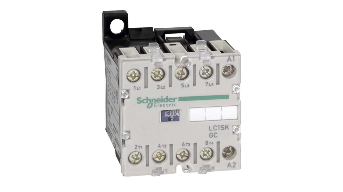 Schneider Electric LC1S Series Contactor, 230 V ac Coil, 4-Pole, 9 A, 4 kW, 4NO, 690 V ac