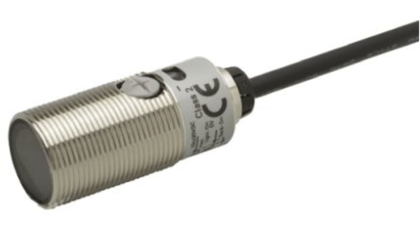 Omron Through Beam Photoelectric Sensor, Barrel Sensor, 20 m Detection Range