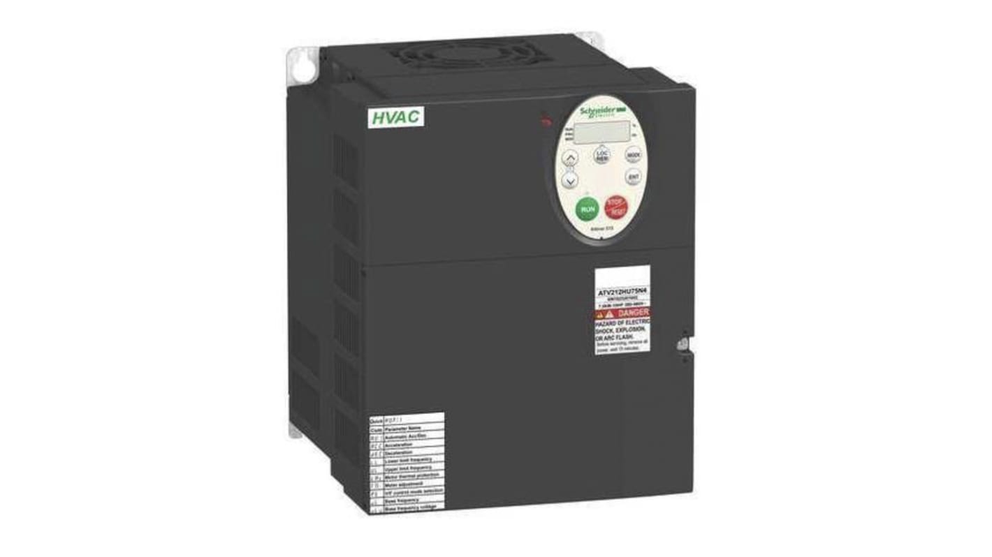 Rs-Online Inverter Schneider Electric 7 5 kW 400 V c.a. 3 fasi 0.5 → 200Hz