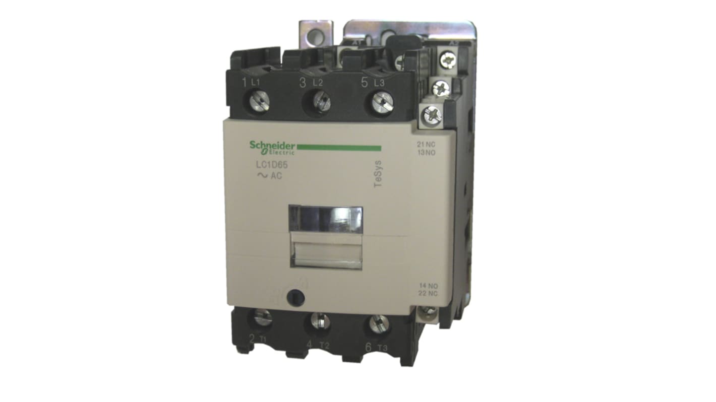 Stycznik 24 V DC Schneider Electric styki: 3 30 kW 65 A 3NO Śruba LC1D65BD