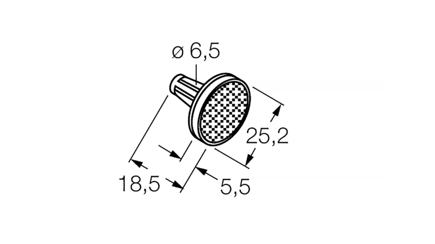 Banner Sensor Reflector for Use with VALU-BEAM 915 Series Sensor