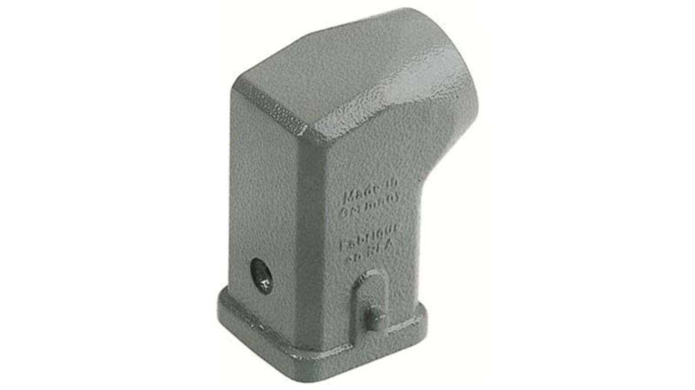 Carcasa para conector industrial con entrada superior HARTING serie Han A tamaño 3A, con rosca PG11