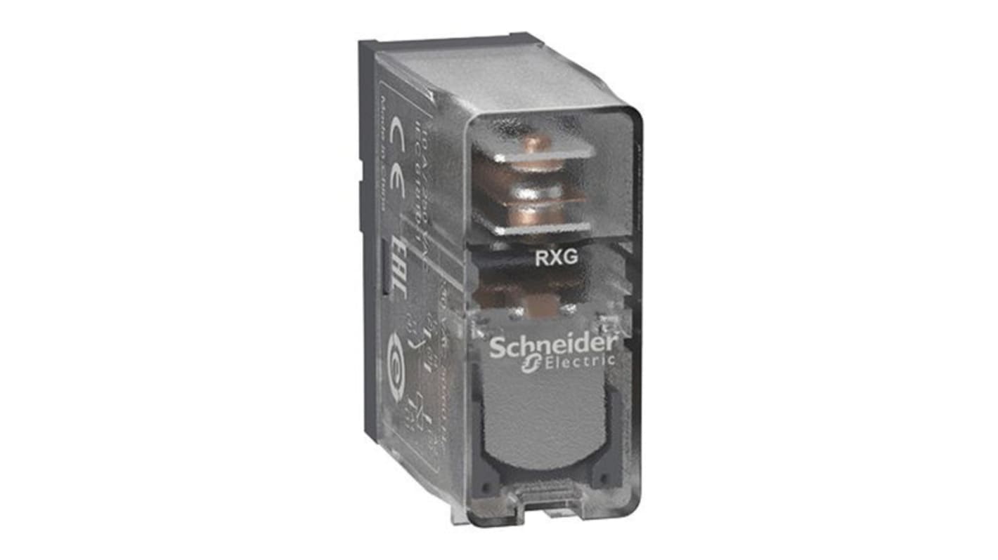 Schneider Electric Plug In Power Relay, 220V ac Coil, DPST-C/O