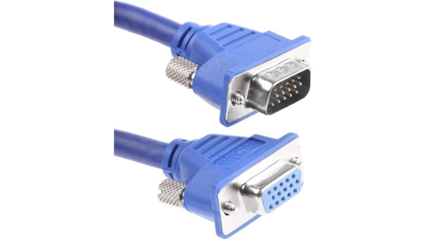 MALE /FEMALE LOW PROFILE AV CABLE 1M