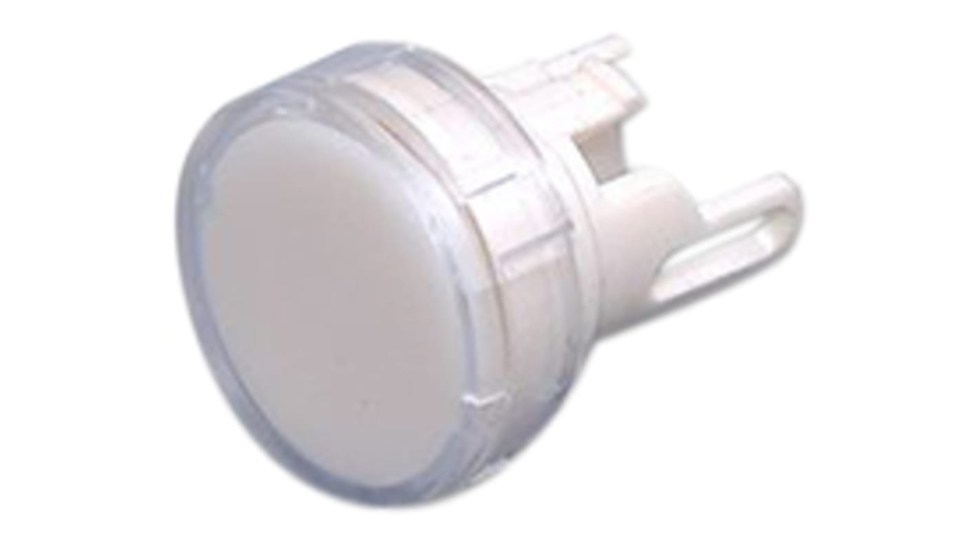 Omron White Round Push Button Lens