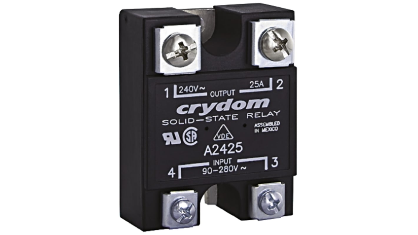 Relè a stato solido A24110PG, Montaggio a pannello, 110 A, 280 V rms, Zero-cross 1