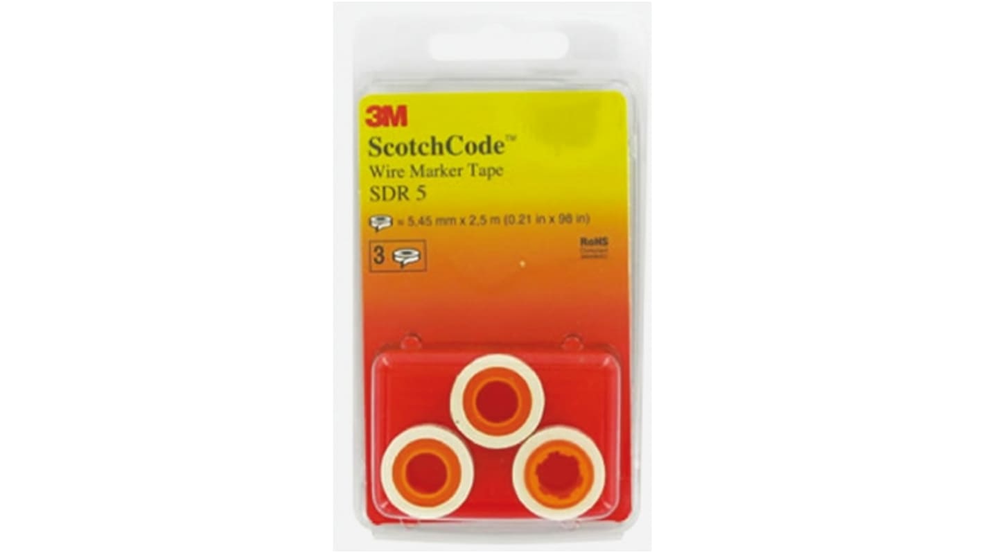 3M Adhesive Cable Markers, Pre-printed "7", SDR 7-89207