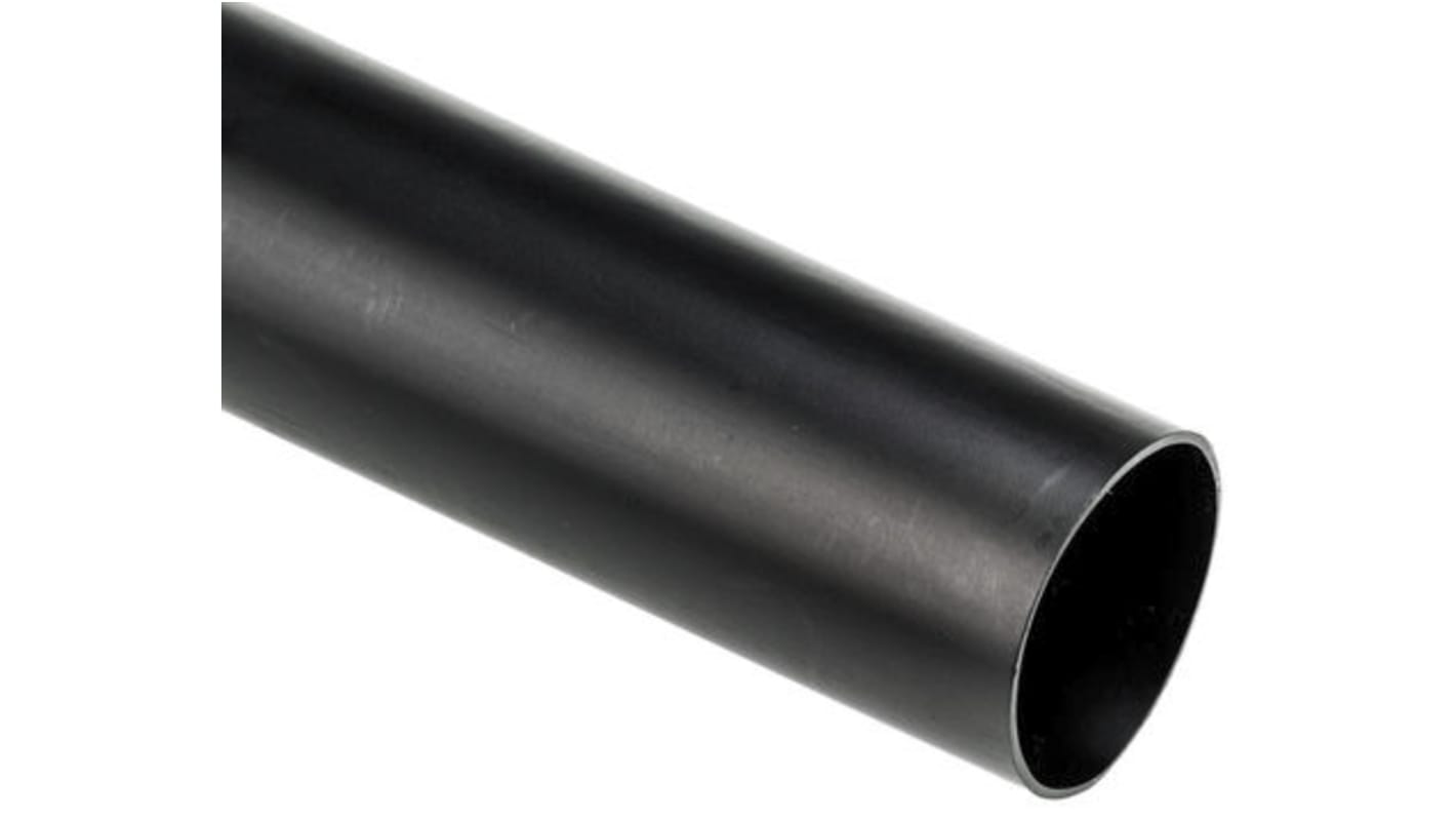 TE Connectivity Heat Shrink Tubing, Black 25.4mm Sleeve Dia. x 300mm Length 3:1 Ratio, SCL Series