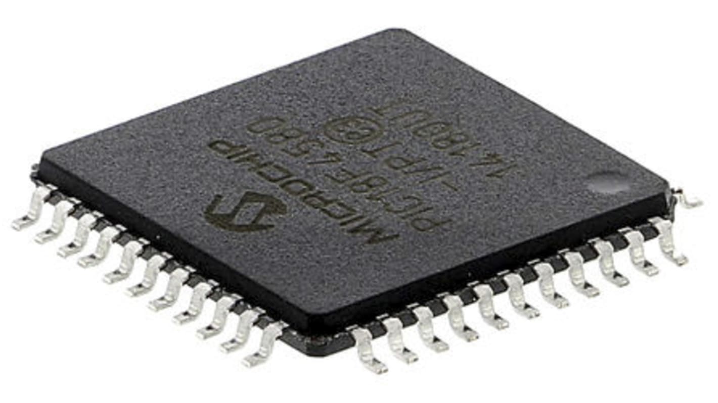 Microchip PIC18F4580-I/PT, 8bit PIC Microcontroller, PIC18F, 40MHz, 32 kB, 256 B Flash, 44-Pin TQFP