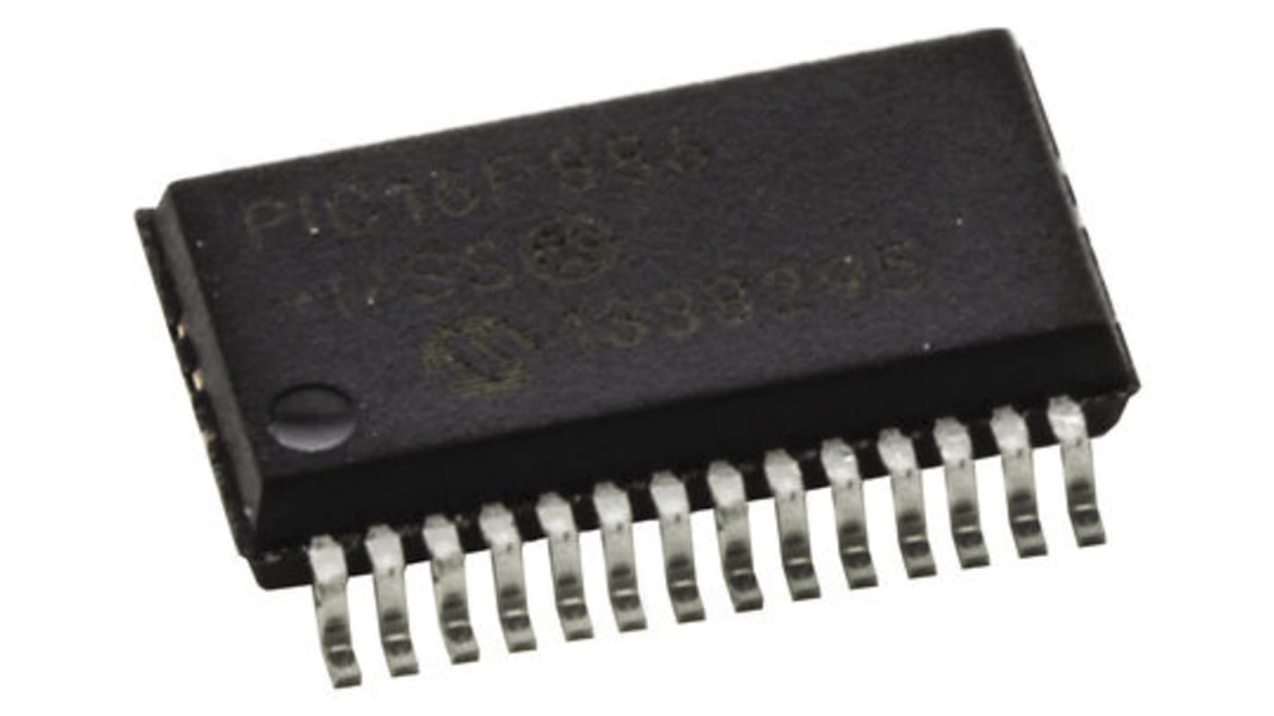 Mikrokontroler Microchip PIC16F SSOP 28-pinowy Montaż powierzchniowy PIC 8192 słowa 8bit CAN: 20MHz RAM:368 B Ethernet: