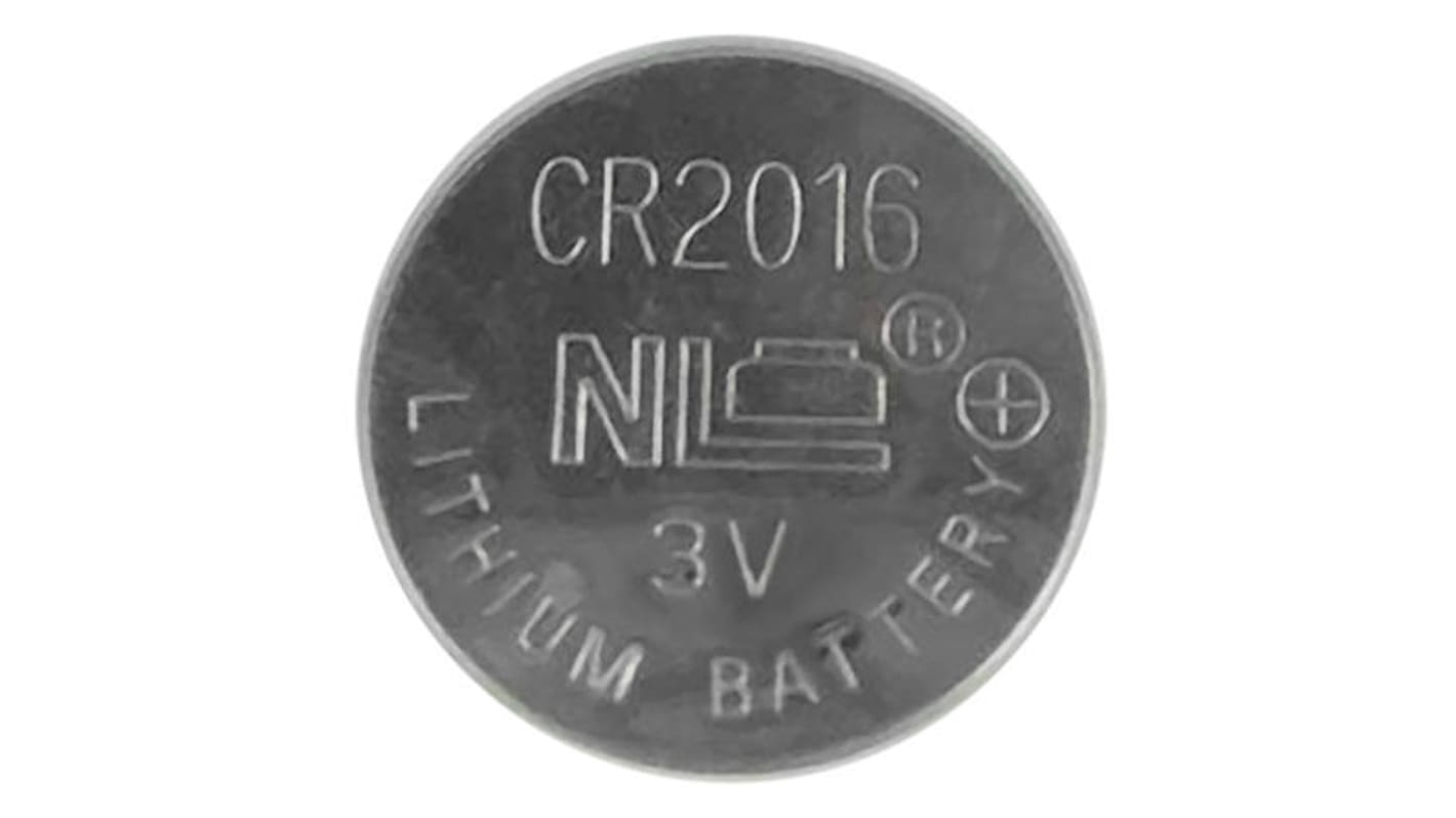 RS PRO CR2016 Coin Battery, 3V, 20mm Diameter