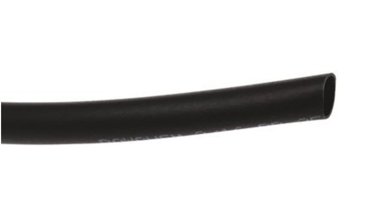 TE Connectivity Heat Shrink Tubing, Black 4.8mm Sleeve Dia. x 150m Length 2:1 Ratio, DR-25-TW Series