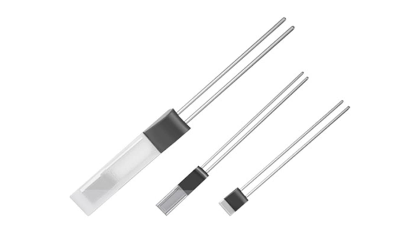 TE Connectivity Type PT 100 Platinum Resistance Temperature Sensor 5mm Length, 2mm Diameter, -50°C → +600°C