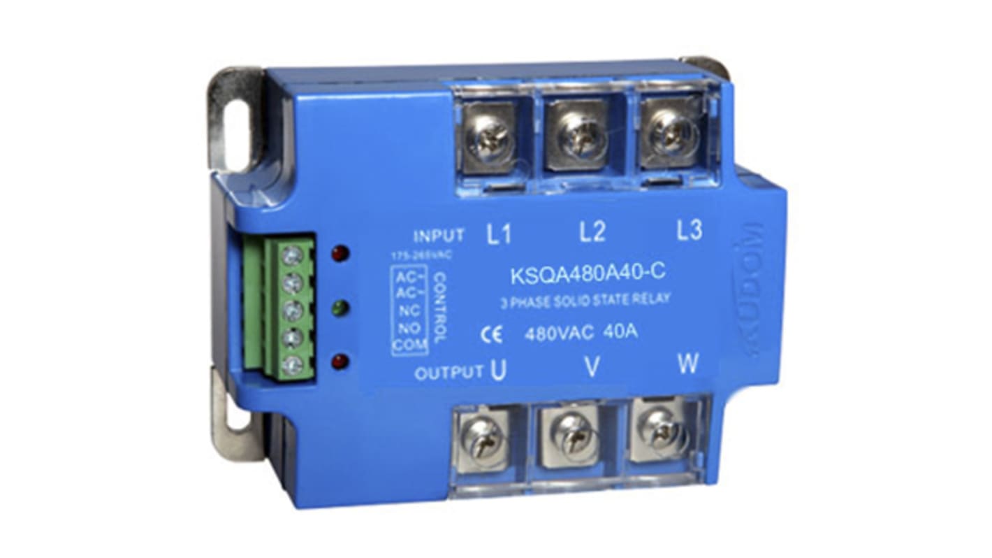 i-Autoc Solid State Relay, 40 A Load, Panel Mount, 530 V ac Load, 265 V ac Control