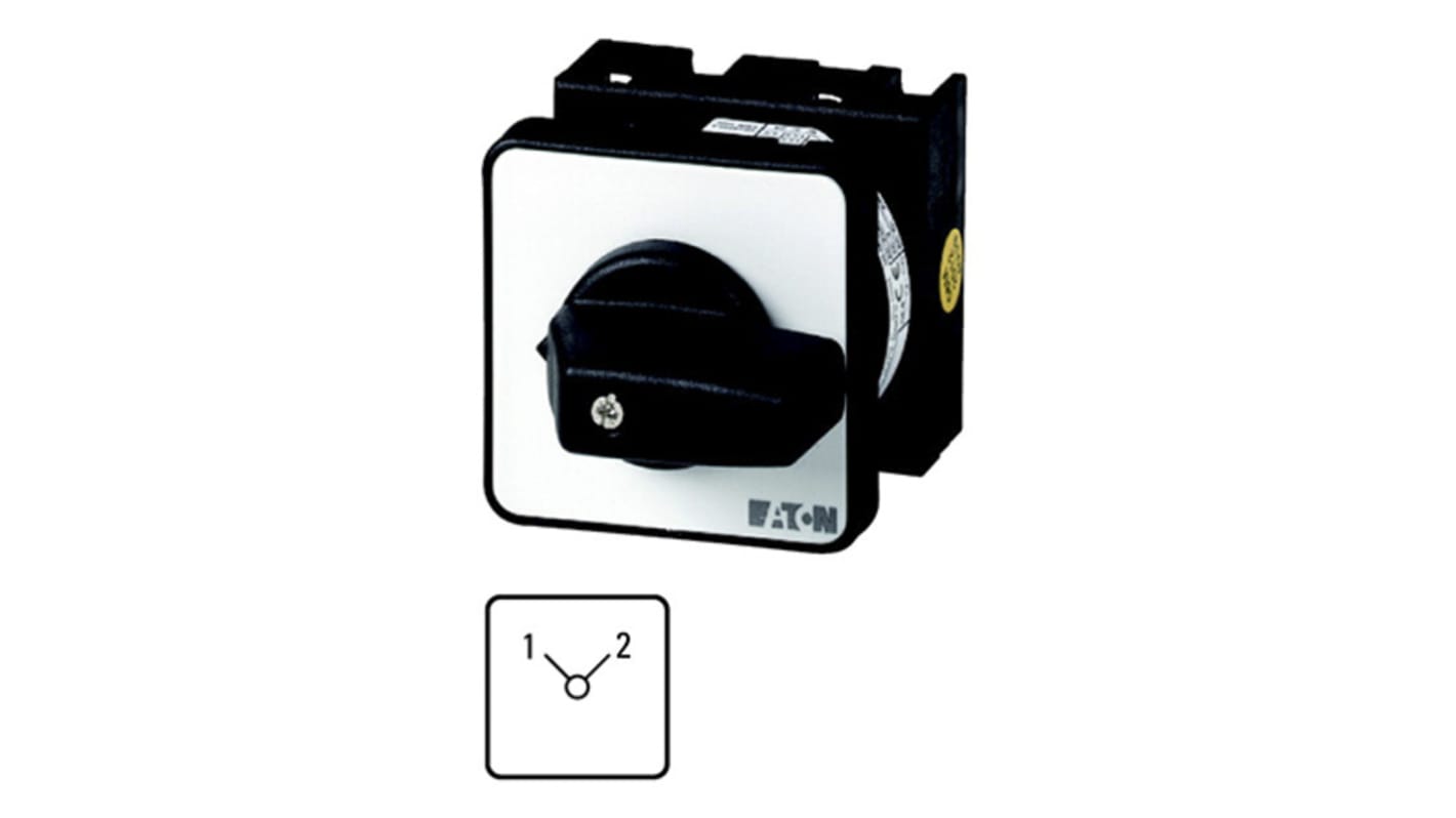 Eaton 转换凸轮开关, 2档, DPST, 20A, 690V 交流, 90°, 1, 3