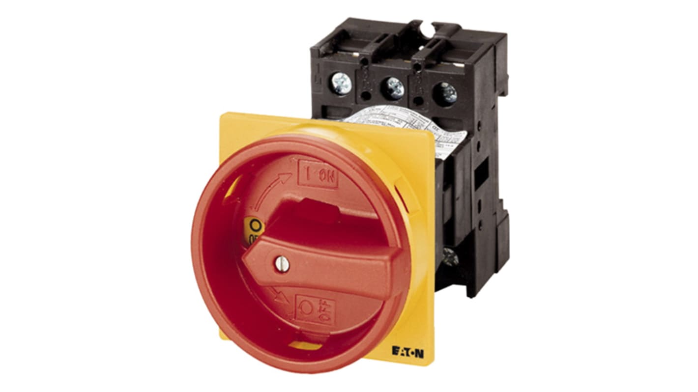 Eaton 3P Pole Panel Mount Isolator Switch - 25A Maximum Current, 13kW Power Rating, IP65