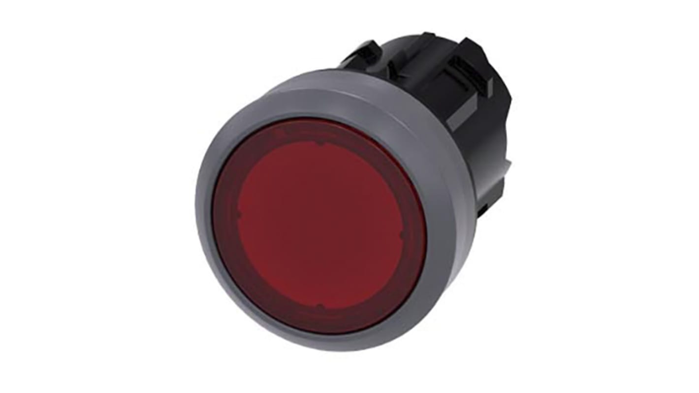 Siemens 蘑菇头按钮, SIRIUS ACT 系列, 瞬时, 开孔直径22mm