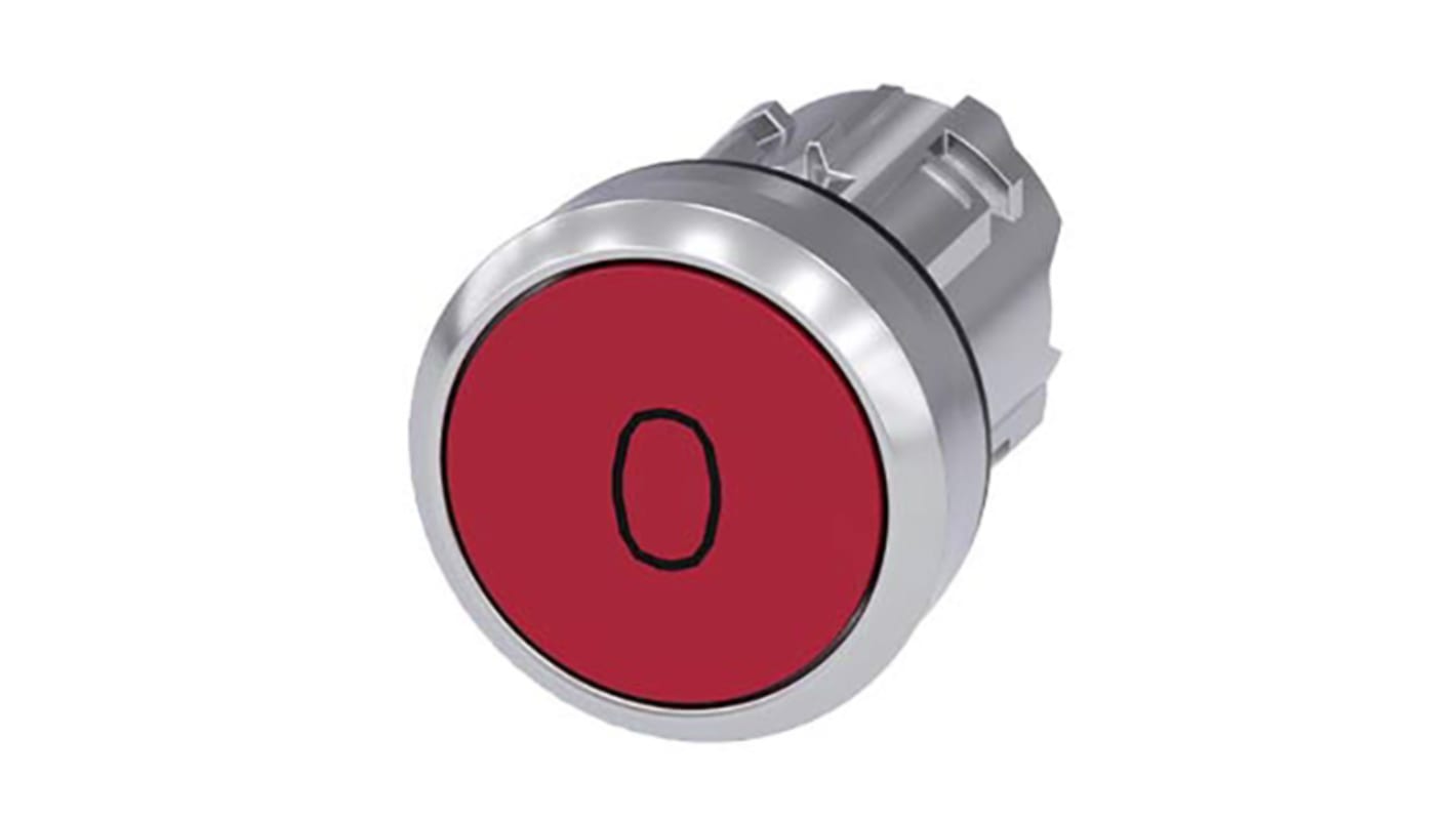 Siemens SIRIUS ACT Series Red Momentary Push Button Head, 22mm Cutout, IP66, IP67, IP69K