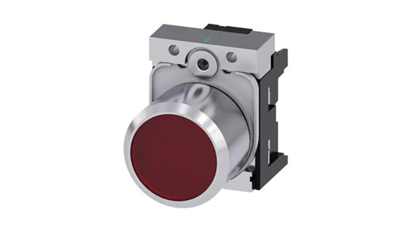 Siemens SIRIUS ACT Series Red Momentary Push Button Head, 22mm Cutout, IP66, IP67, IP69K