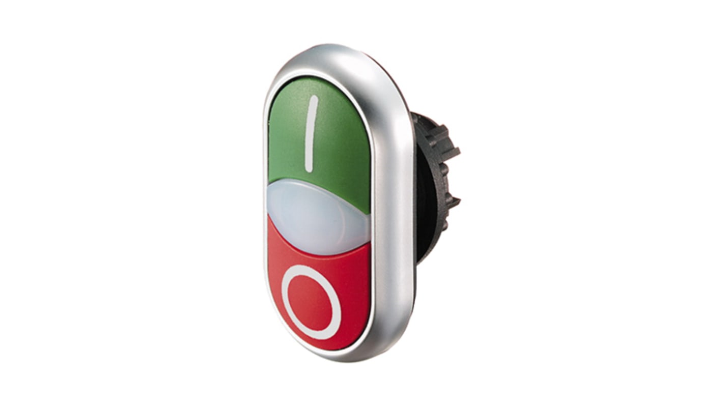 Eaton RMQ Titan M22 Series Green, Red Momentary Push Button, 22mm Cutout, IP66