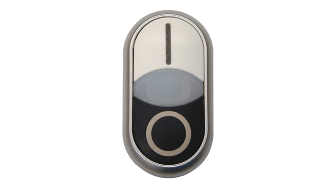 Eaton RMQ Titan M22 Series Black, White Illuminated Momentary Push Button, 22mm Cutout, IP66