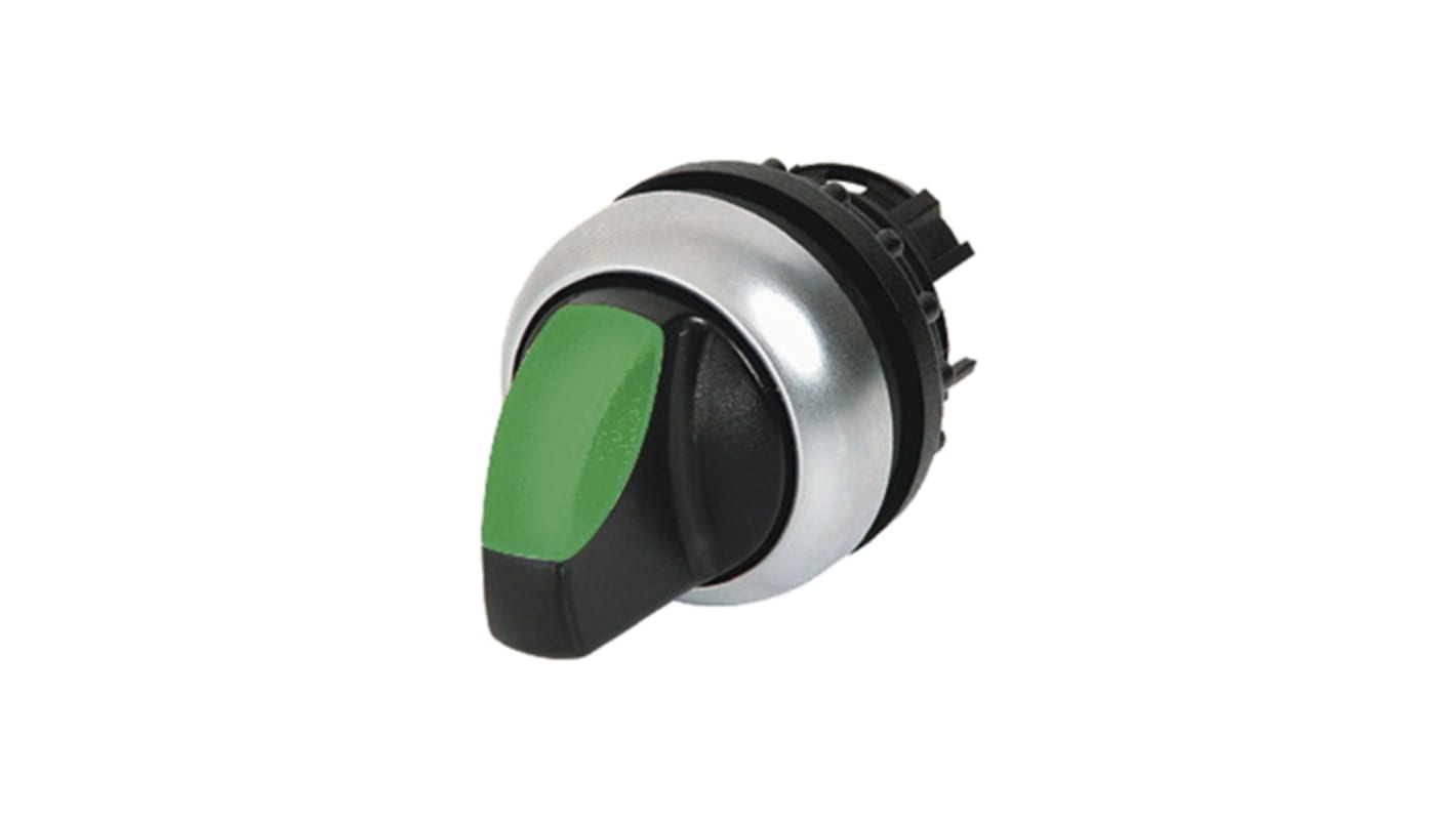 Eaton RMQ Titan Series 2 Position Selector Switch Head, 23mm Cutout, Green Handle