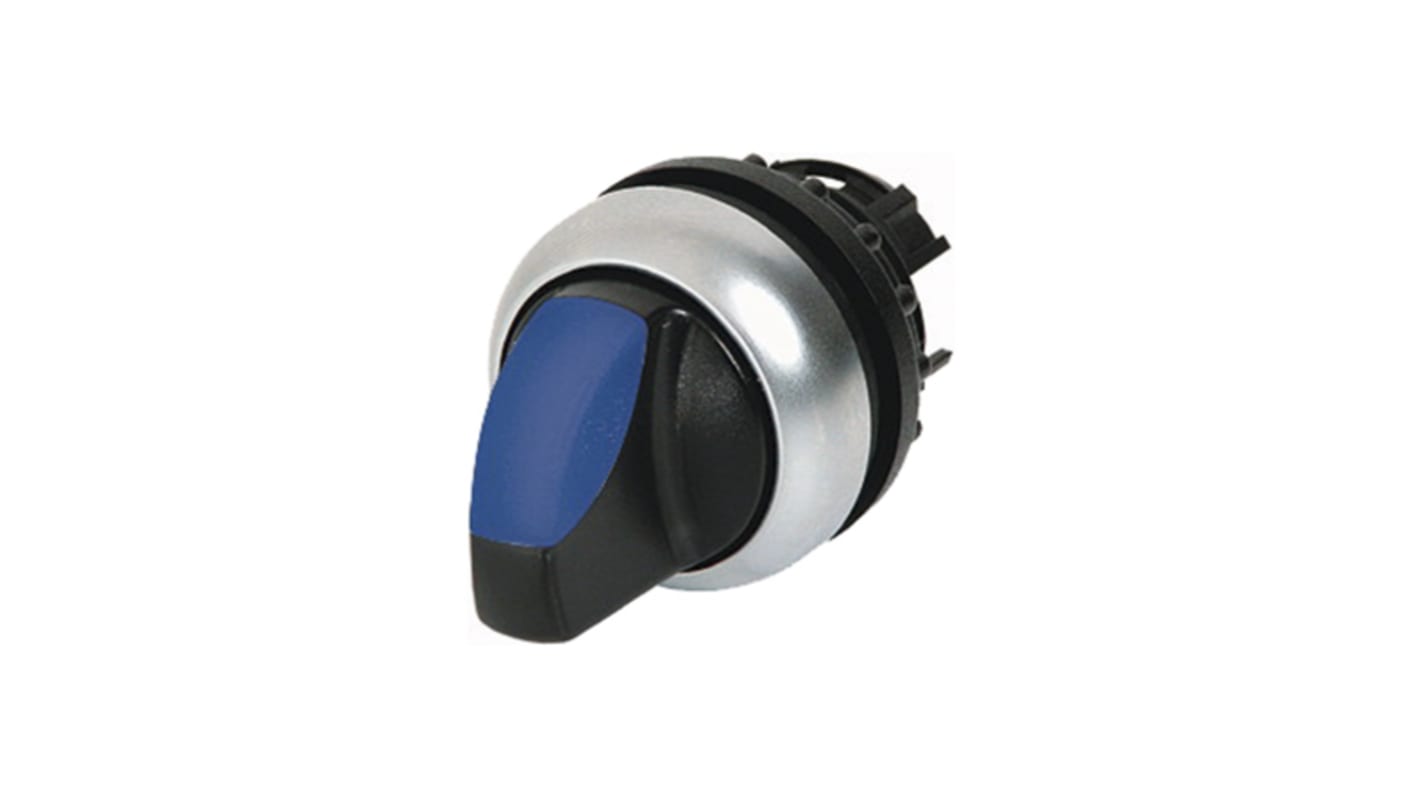 Eaton RMQ Titan Series 2 Position Selector Switch Head, 23mm Cutout, Blue Handle