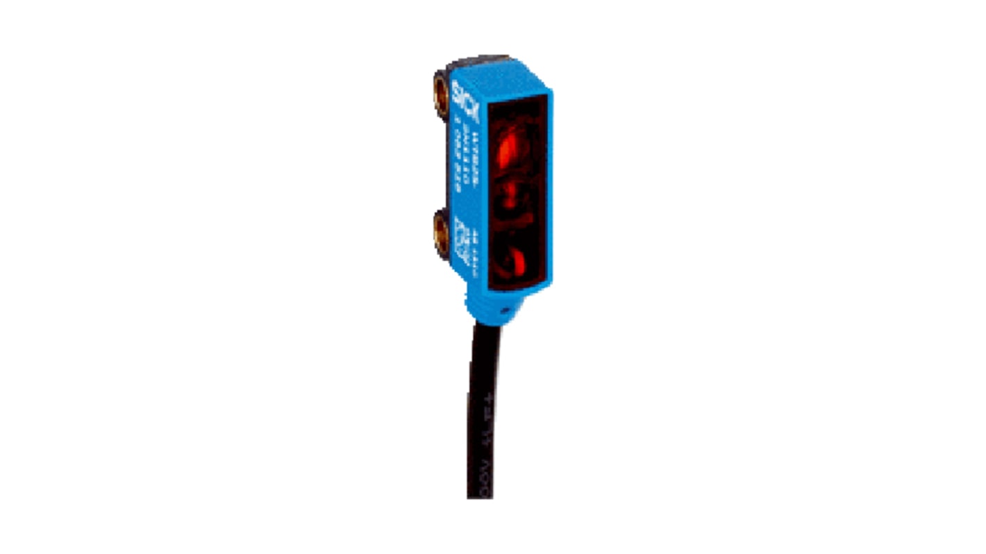 Rs-Online Sensore fotoelettrico Rettangolare SICK a soppressione di sfondo rilevamento 4 mm → 90 mm uscita PNP