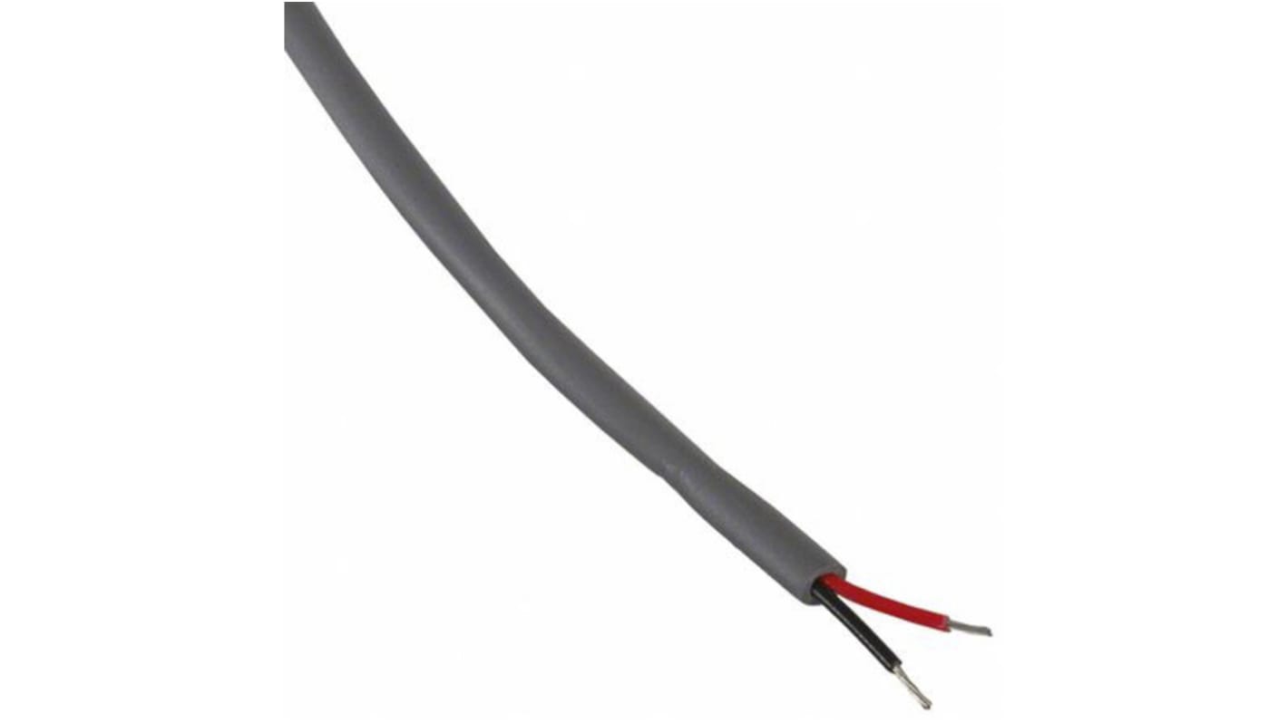 Alpha Wire Xtra-Guard 1 Multicore Industrial Cable, 2 Cores, 0.28 mm², Unscreened, 30m, Grey PVC Sheath, 24 AWG