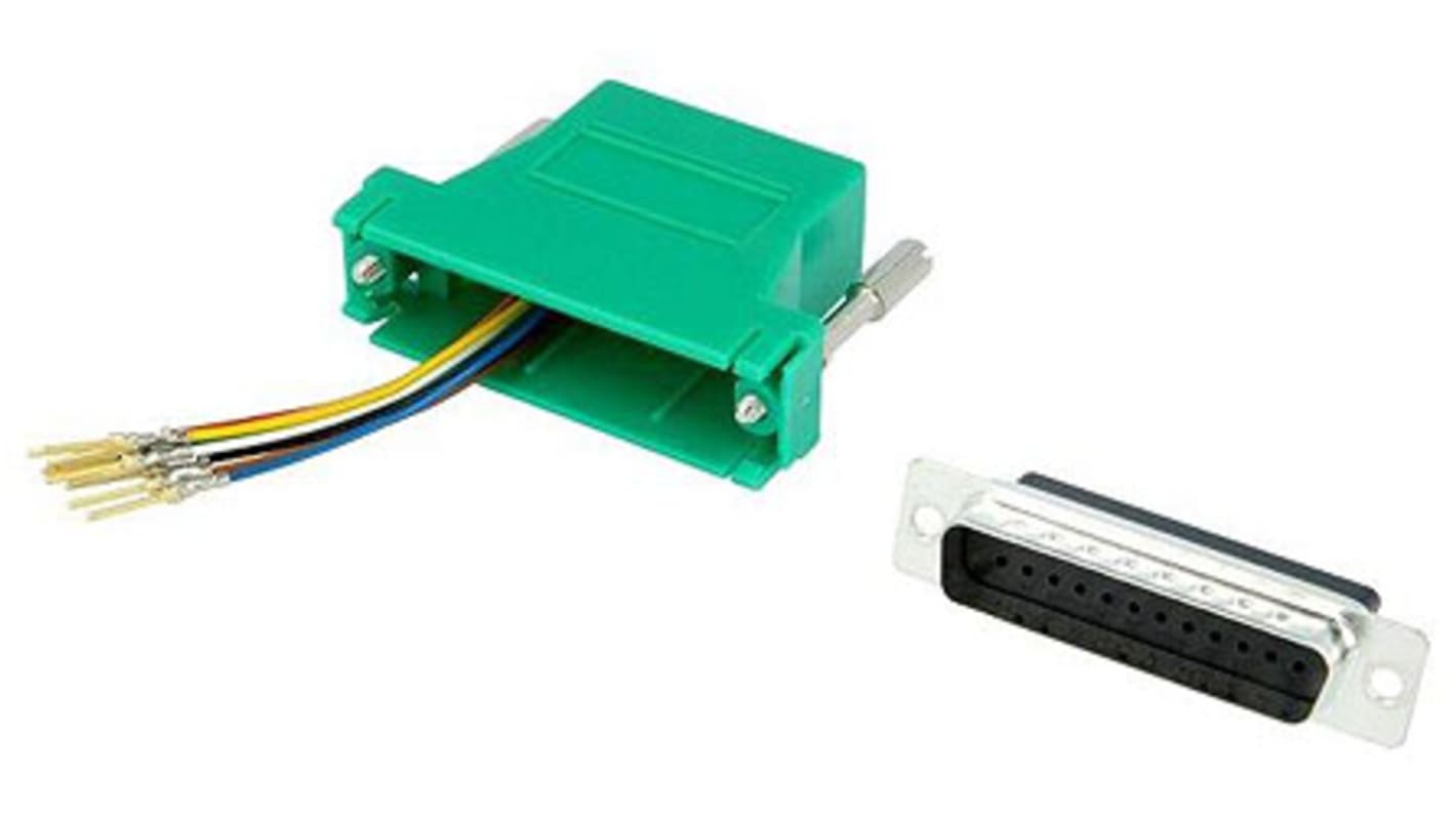 Adapter D-sub z typu D-Sub z 25 stykami na rodzaj Żeński z rodzaju Męski na typ RJ45