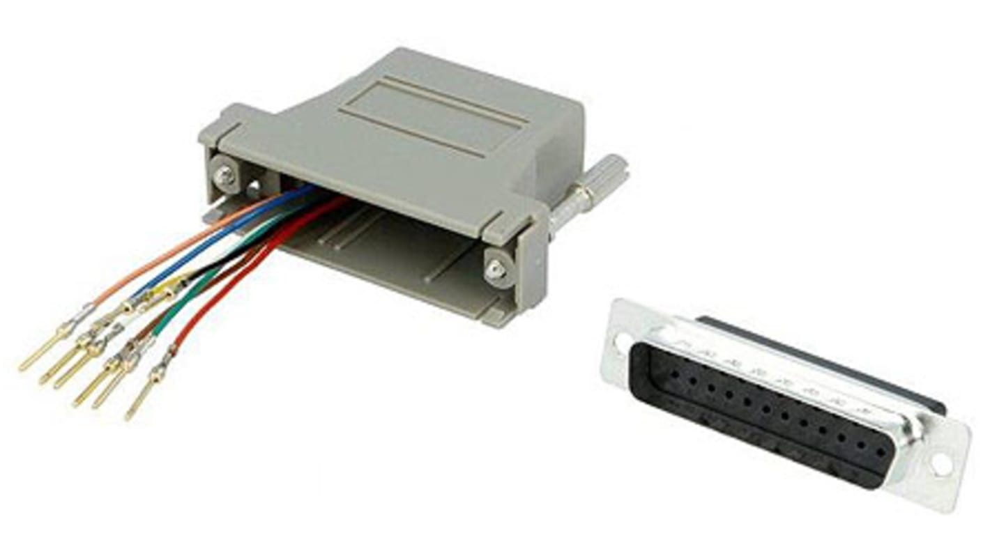 MH Connectors D-sub Adapter Male 25 Way D-Sub to Female RJ45
