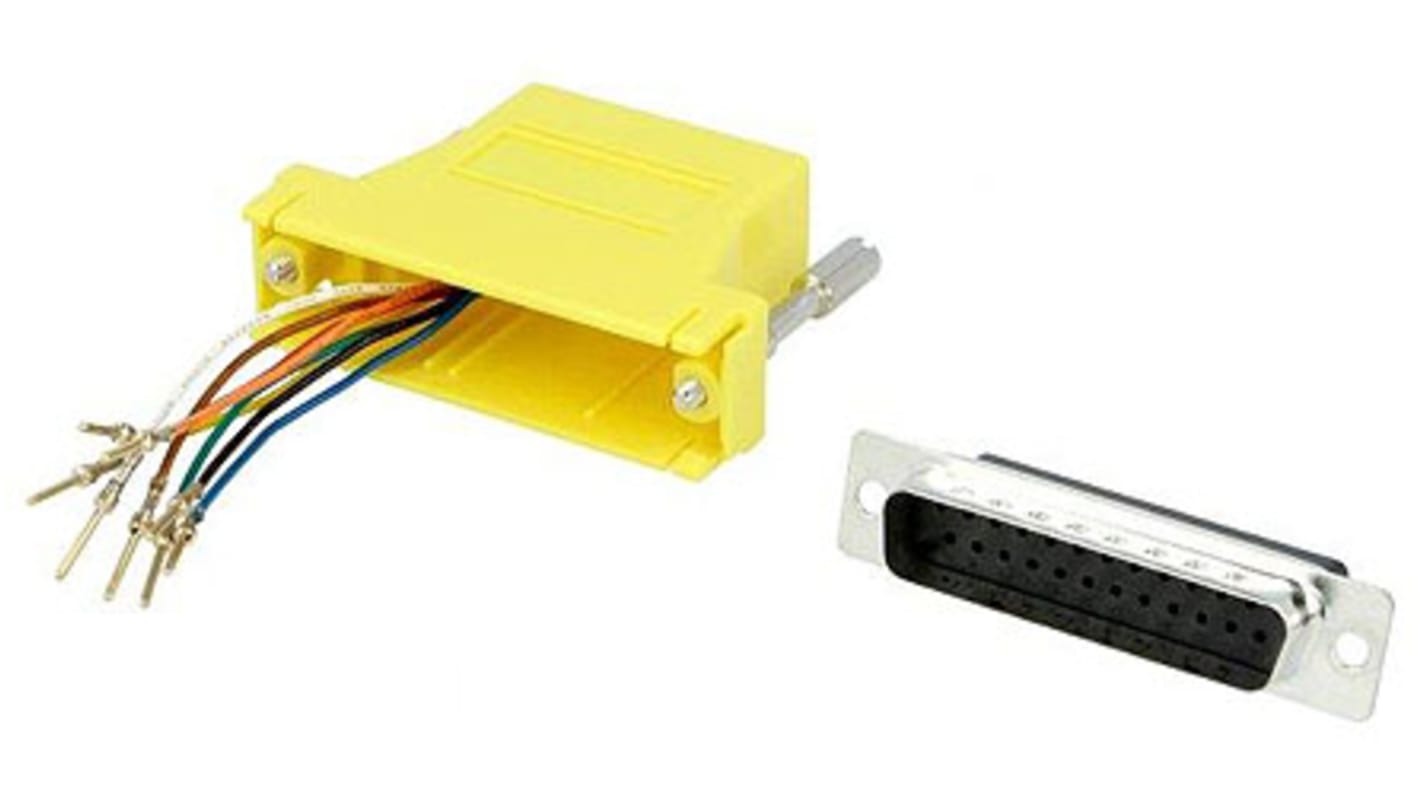 Adaptador D-Sub MH Connectors de D-Sub de 25 vías Macho a RJ45 Hembra