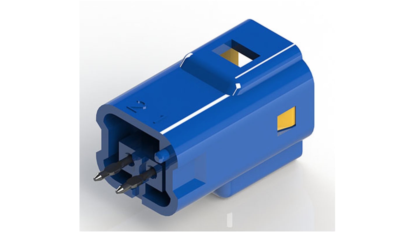EDAC 紧凑型电源连接器插头, 250 V, 3A, 2P, 印刷电路板安装