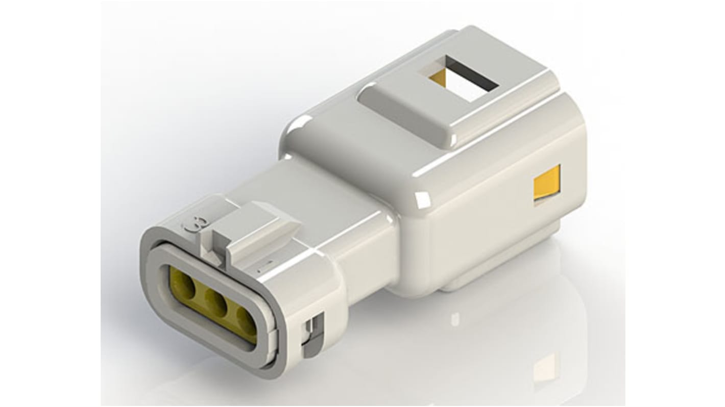 EDAC 线对线连接器插头, 3P, 250 V, 3A, 电缆安装, 压接端接, 1.3mm线规, PBT外壳