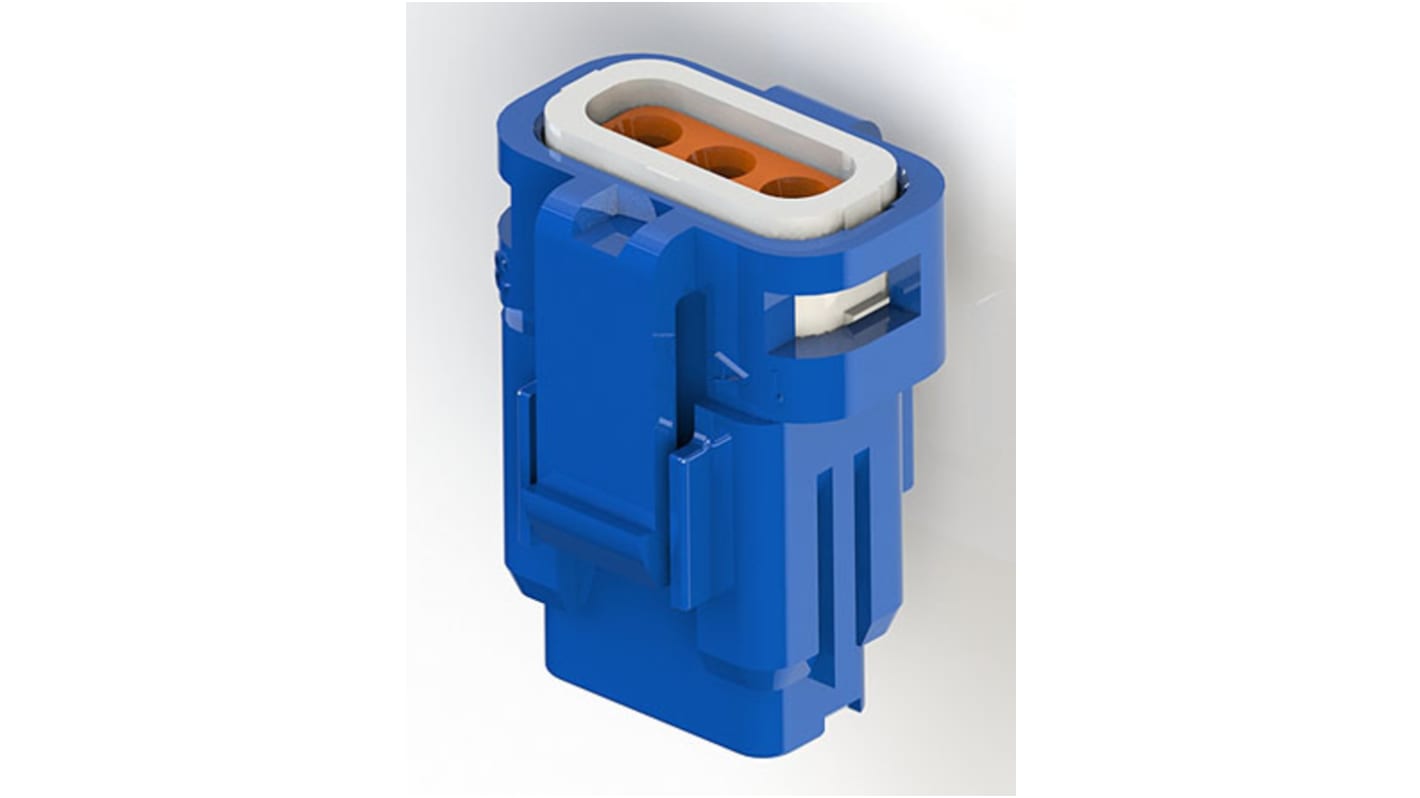 EDAC Wire to Wire Connector Cable Mount Socket, 3P, Crimp Termination, 3A, 250 V