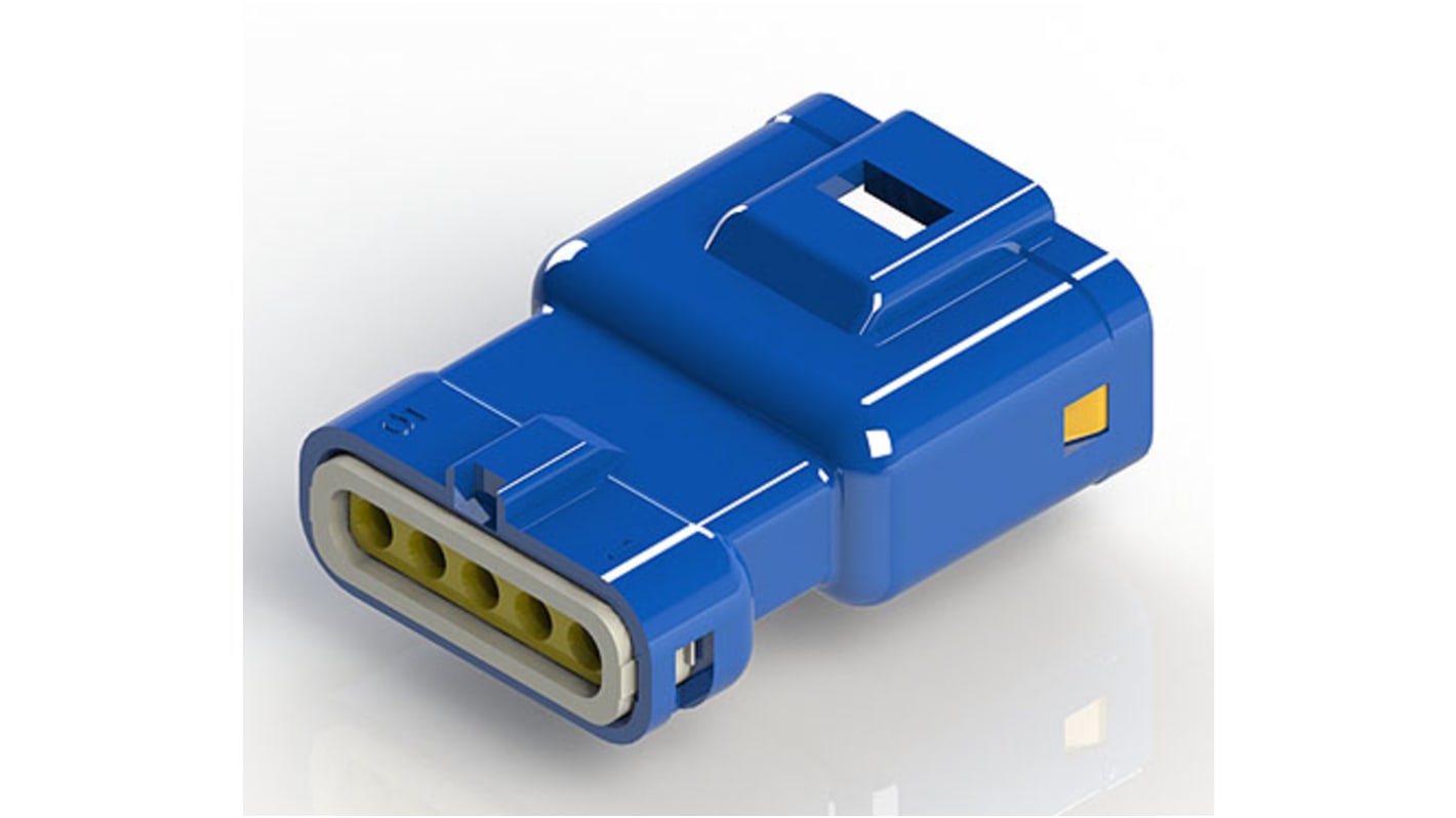 EDAC 线对线连接器插头, 5P, 250 V, 3A, 电缆安装, 压接端接, 1.3mm线规, PBT外壳