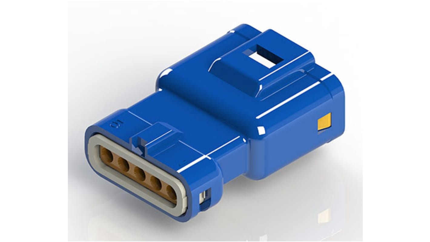 EDAC Wire to Wire Connector Cable Mount Plug, 5P, Crimp Termination, 3A, 250 V