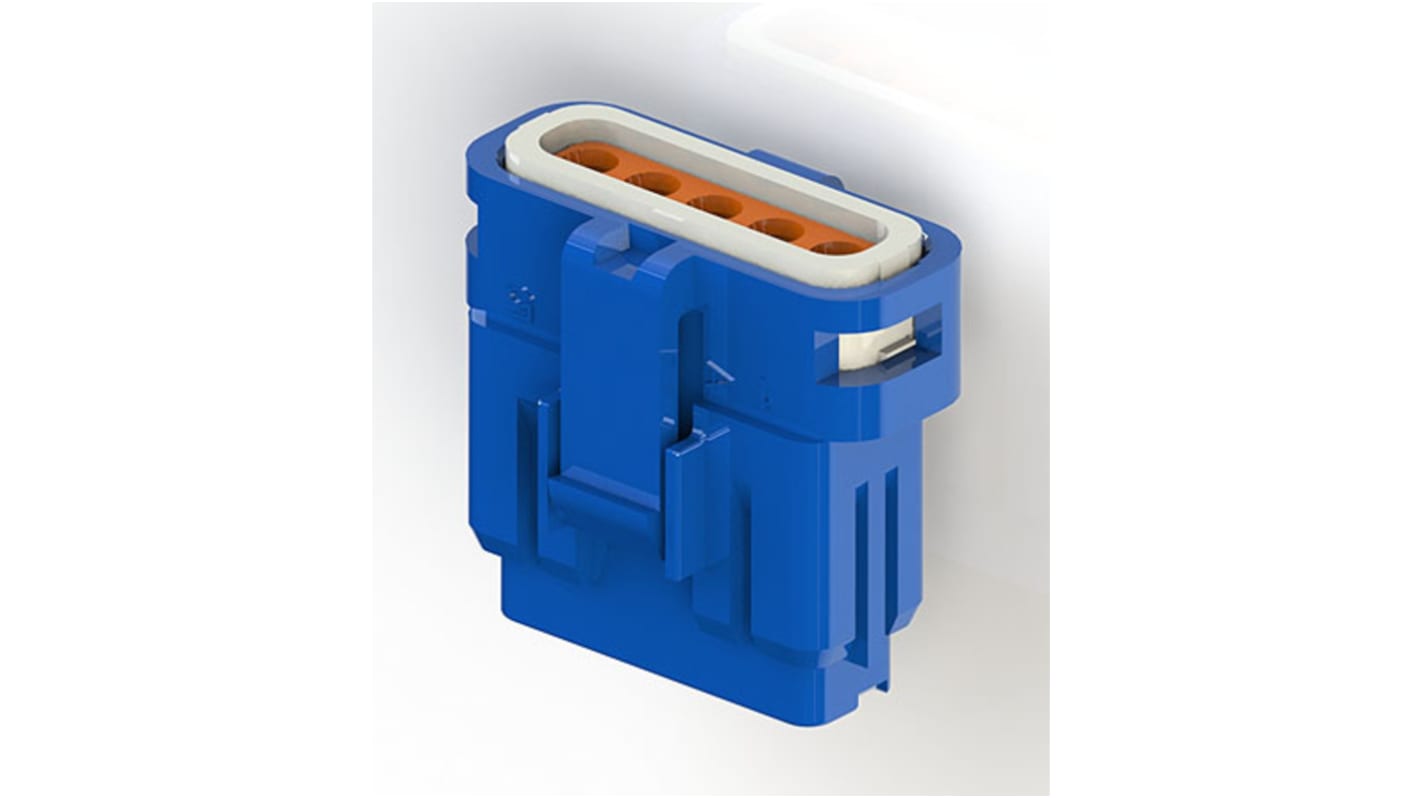 EDAC Wire to Wire Connector Cable Mount Socket, 5P, Crimp Termination, 3A, 250 V