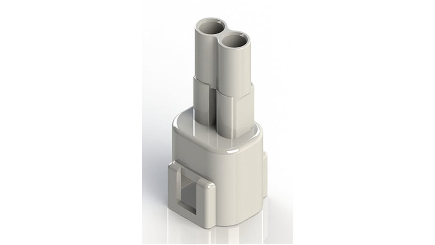 EDAC 线对线连接器插头, 2P, 300 V, 10A, 电缆安装, 压接端接, PBT外壳