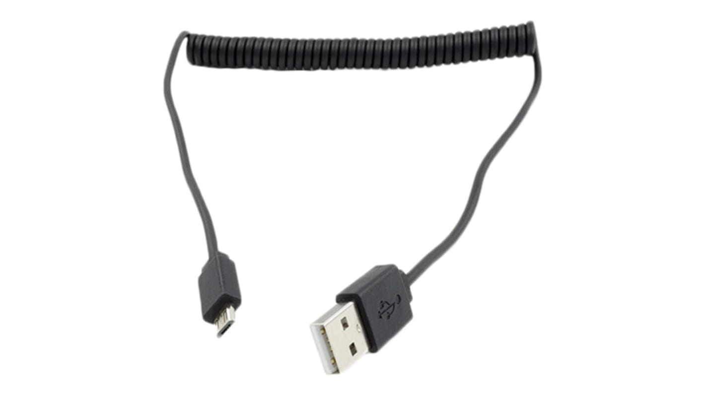 Roline USB 2.0, Male USB A to Male Micro USB B, 1m