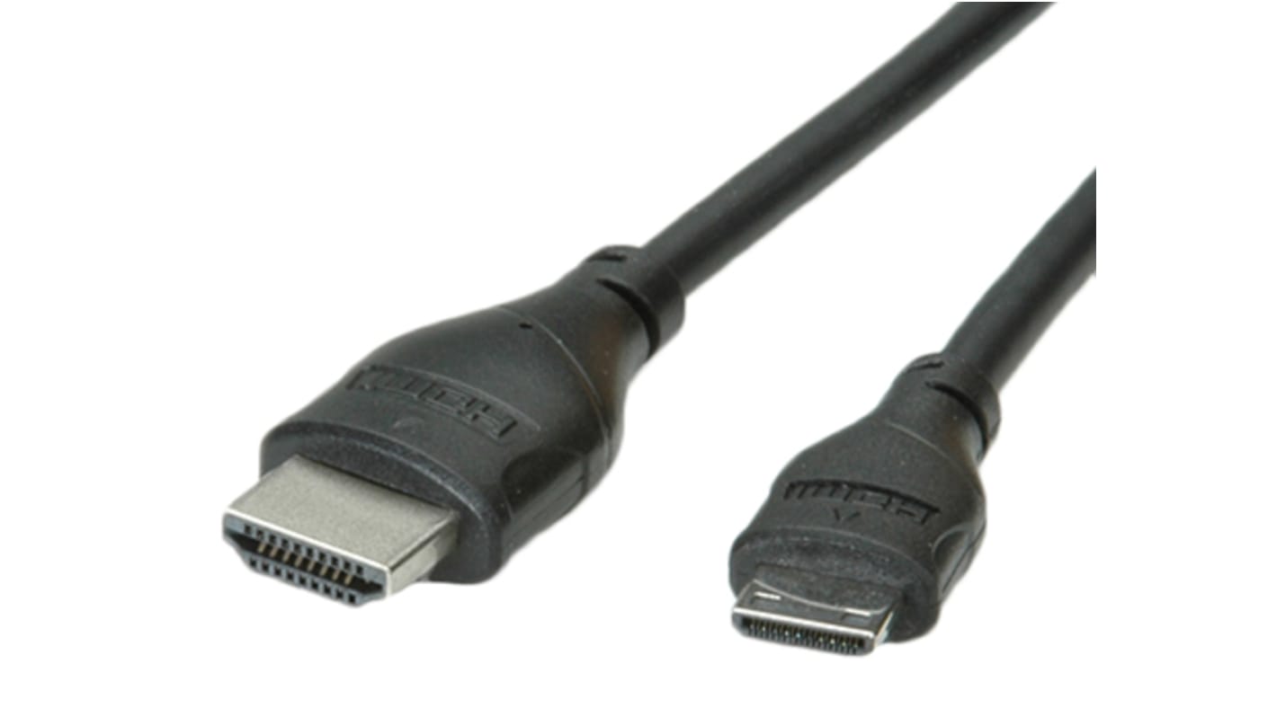 Roline High Speed, 80cm Male HDMI Ethernet to Male HDMI Ethernet
