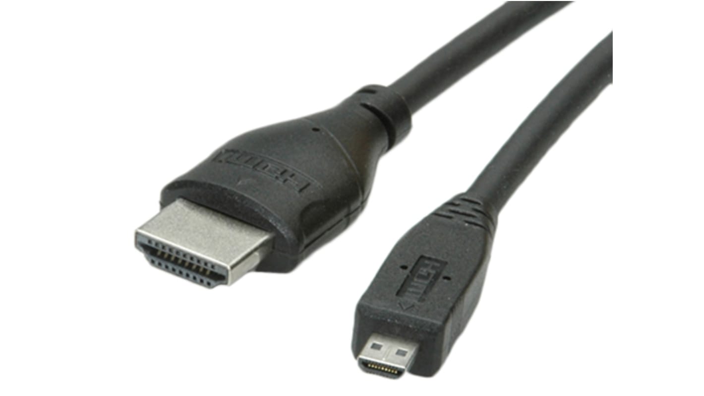 Roline HDMI Cable, 0.8m Black
